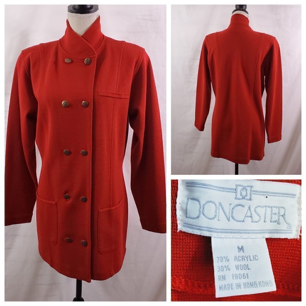DONCASTER Button Up Lightweight Wool Blend Jacket - Picture 2 of 12